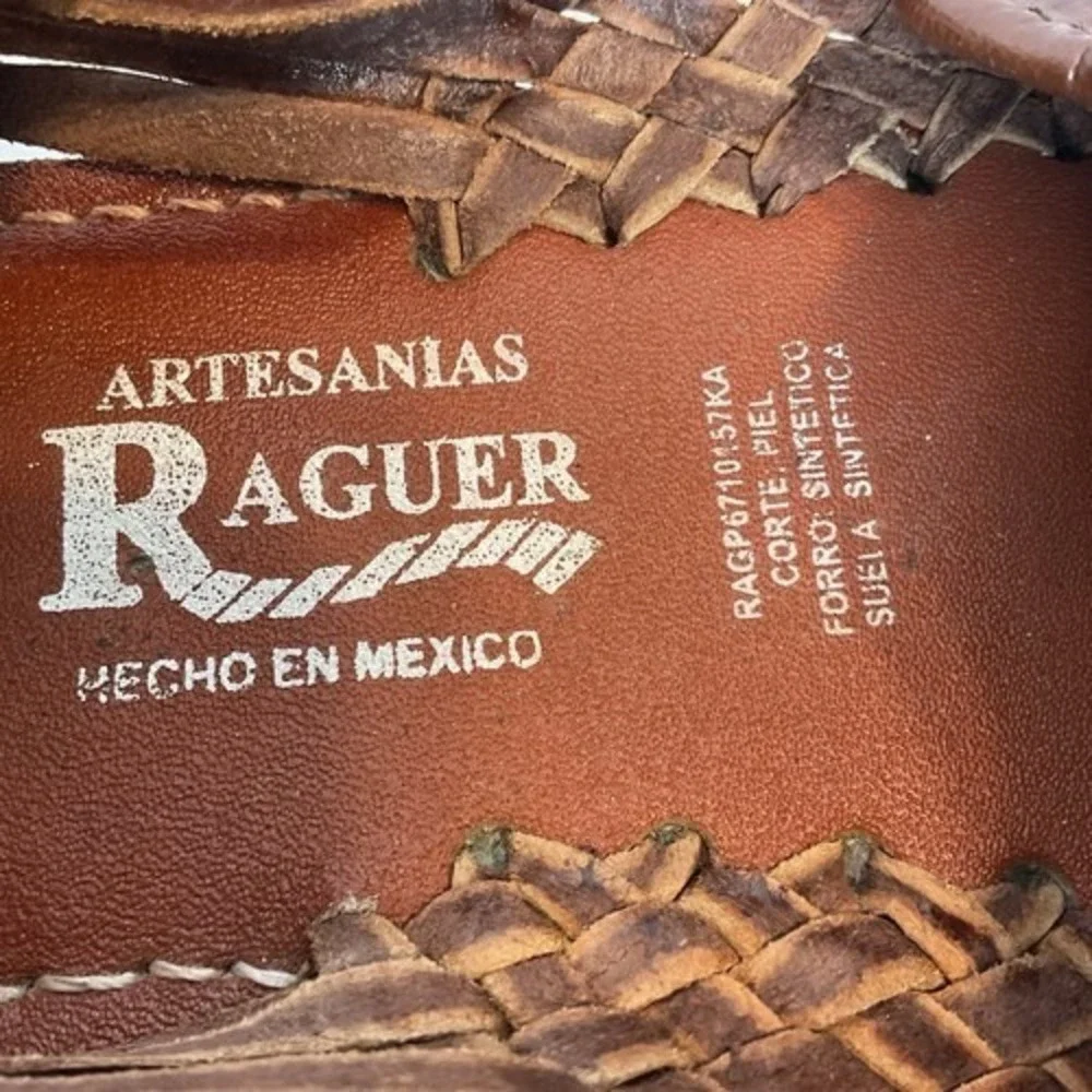 NWOB Raguer Brown Hand Crafted Authentic Mexican Huarache Sandals Men 11 Mexico